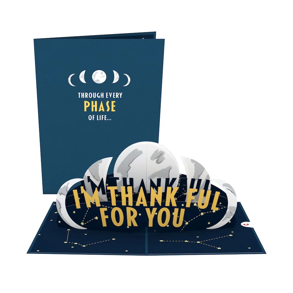 Lovepop Thank You Moon Phases Pop-Up Card