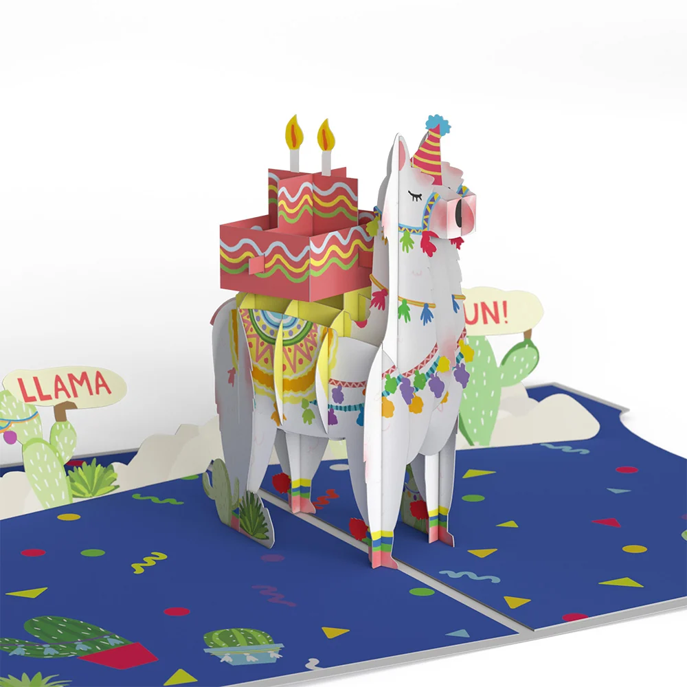 Lovepop Birthday Party Animals 4-in-1 Nesting Card - Image 9