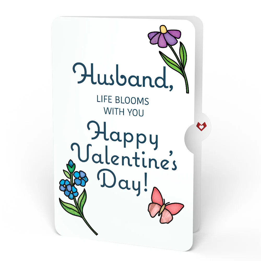 Lovepop Garden Glow Valentine Suncatcher Bouquet and Sentiment Set for Husband Glass - Image 4