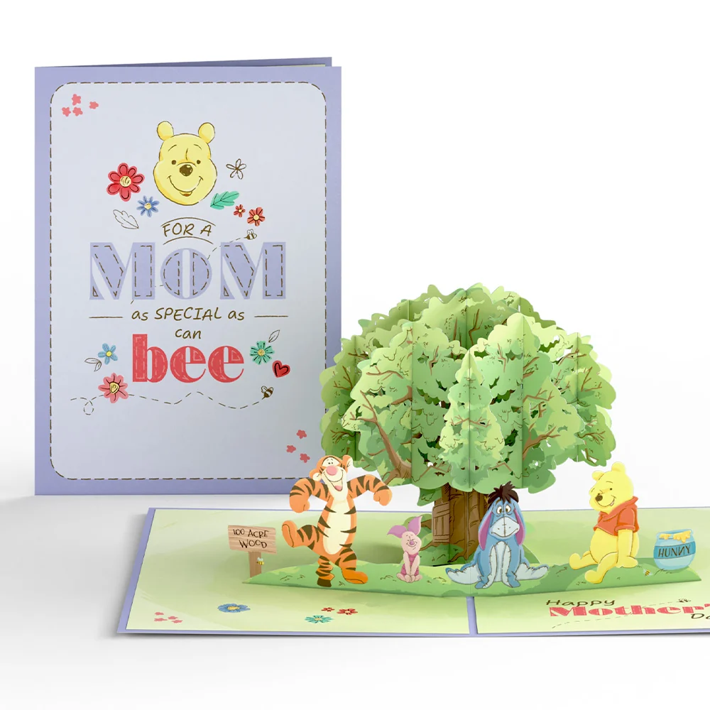 Lovepop Disney's Winnie the Pooh Special As Can Bee Mom Pop-Up Card & Bouquet Bundle Jar - Image 2