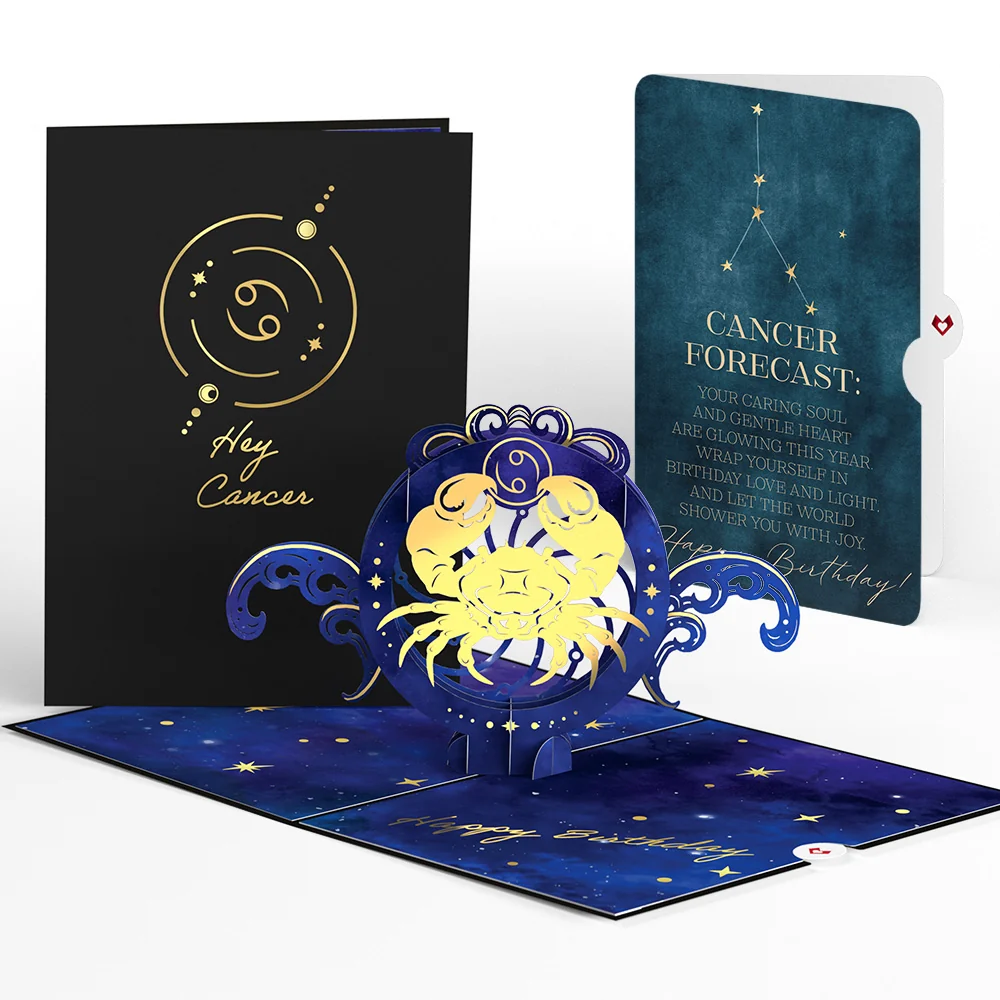 Lovepop Cancer Zodiac Birthday Pop-Up Card and Sentiment Set