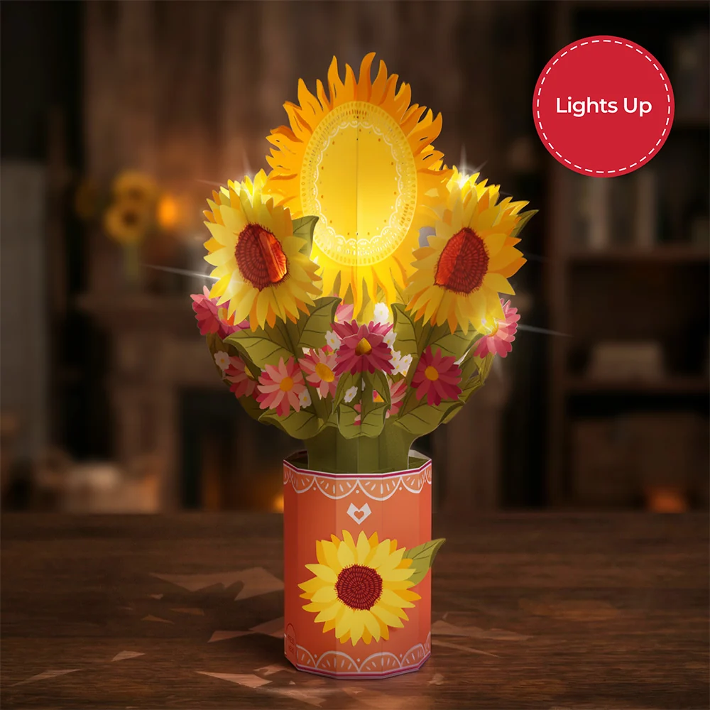 Lovepop You Are My Sunshine Music and Lights Pop-Up Card & Bouquet Bundle - Image 5