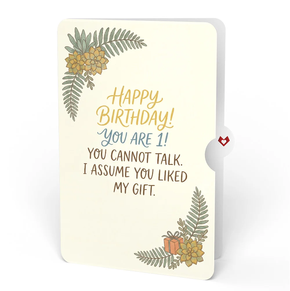 Lovepop Stegosaurus 1st Birthday Pop-Up Card and Sentiment Set Plate - Image 4