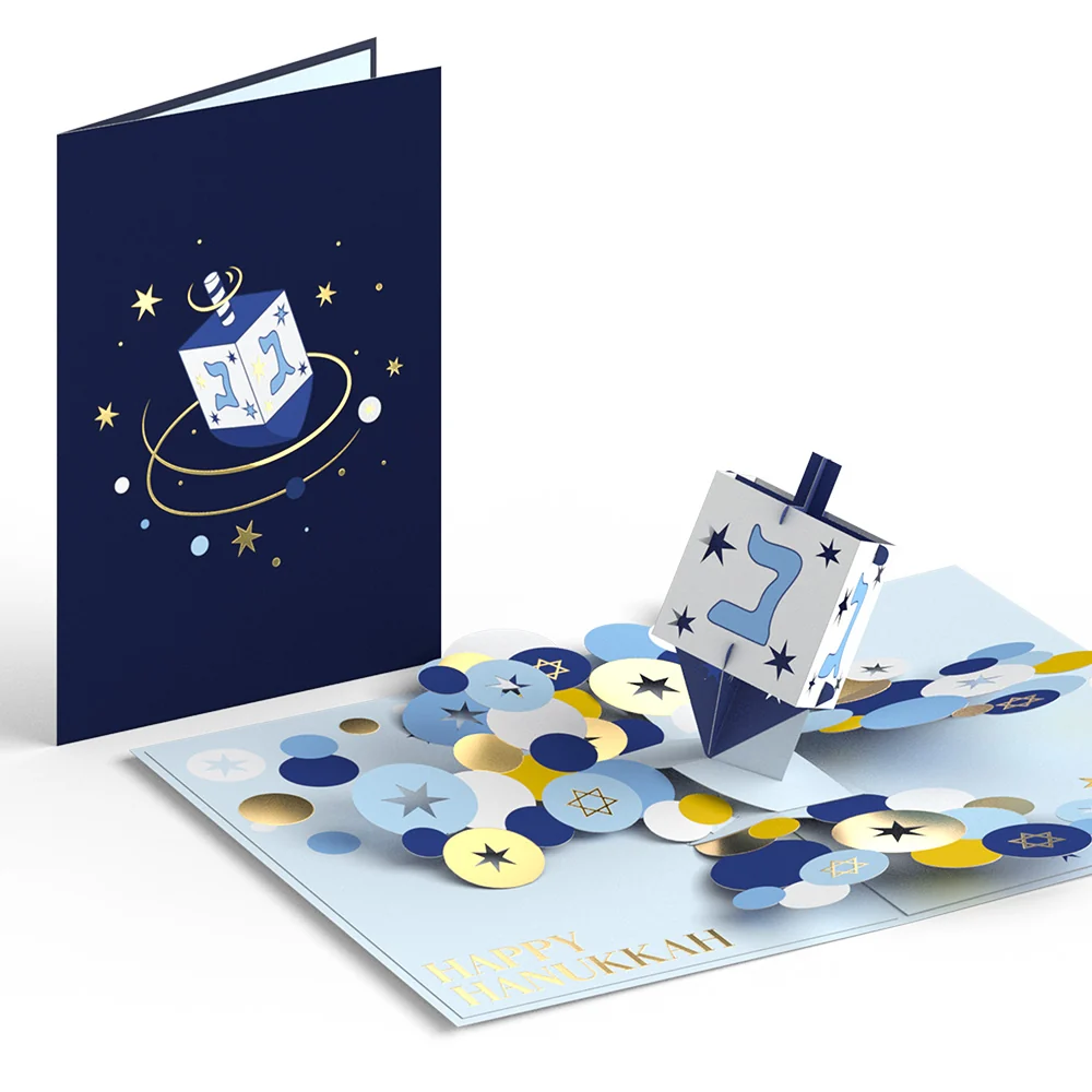 Lovepop Happy Hanukkah Spinning Dreidel Pop-Up Card