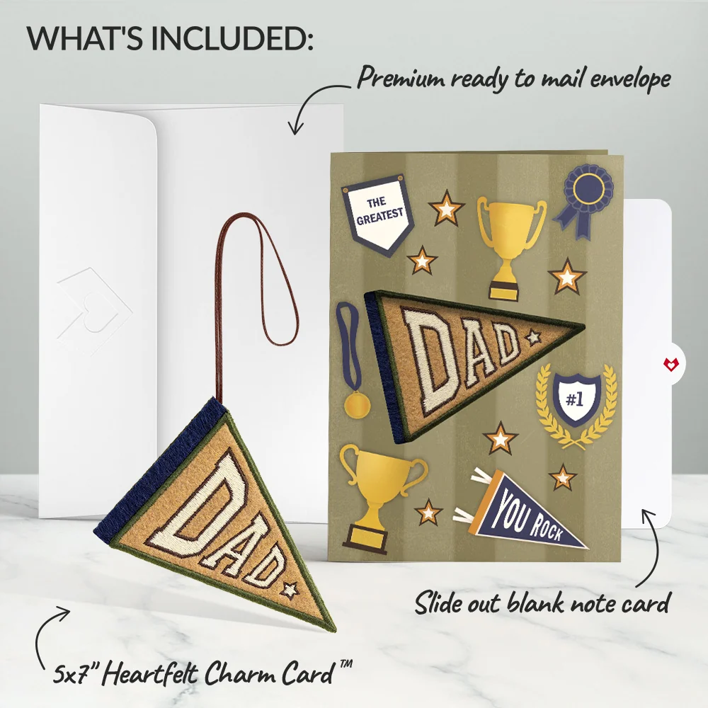 Lovepop Greatest Dad HeartFelt Charm Card - Image 8