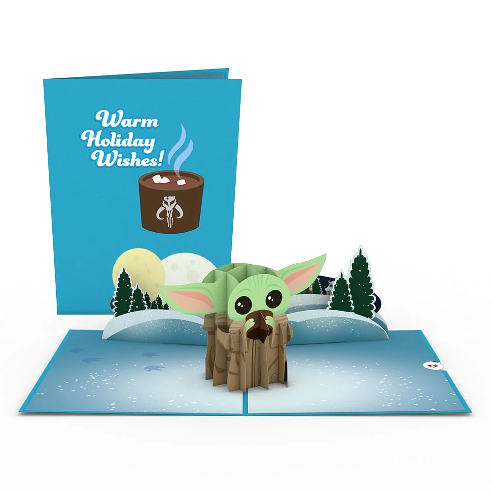 Lovepop Star Wars The Mandalorian The Child: Warm Holiday Wishes Pop-Up Card