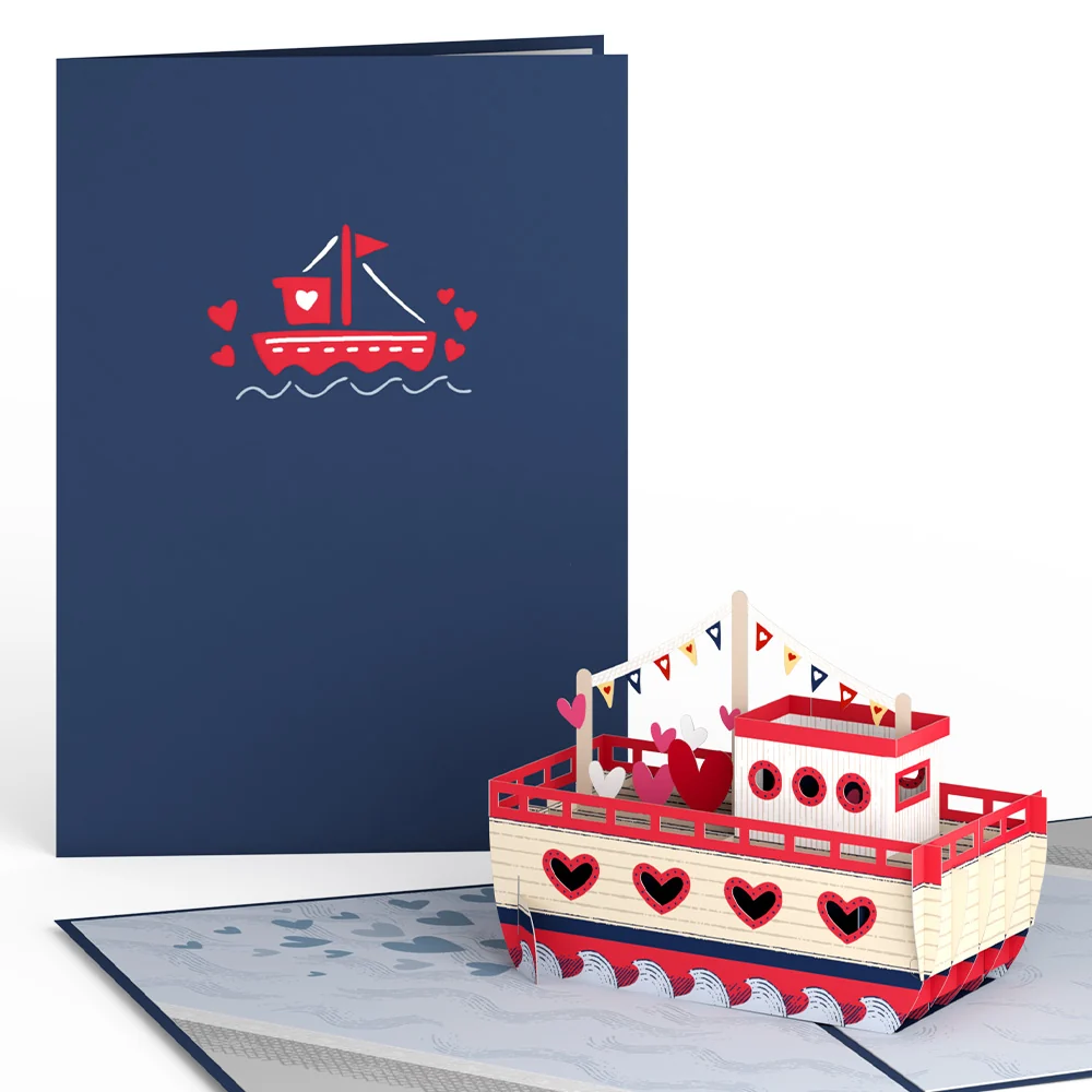 Lovepop Love Boat Pop-Up Card