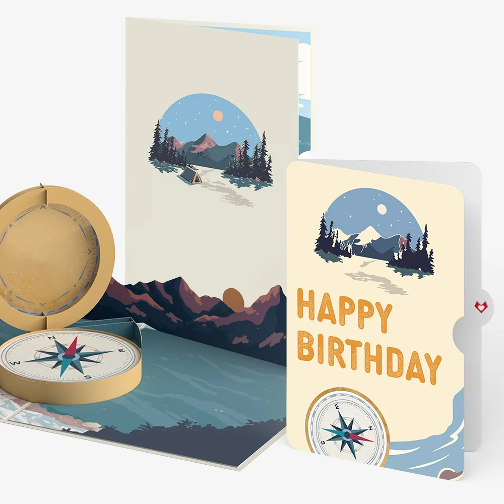 Lovepop Classic Compass Birthday Pop-Up Card and Sentiment Set