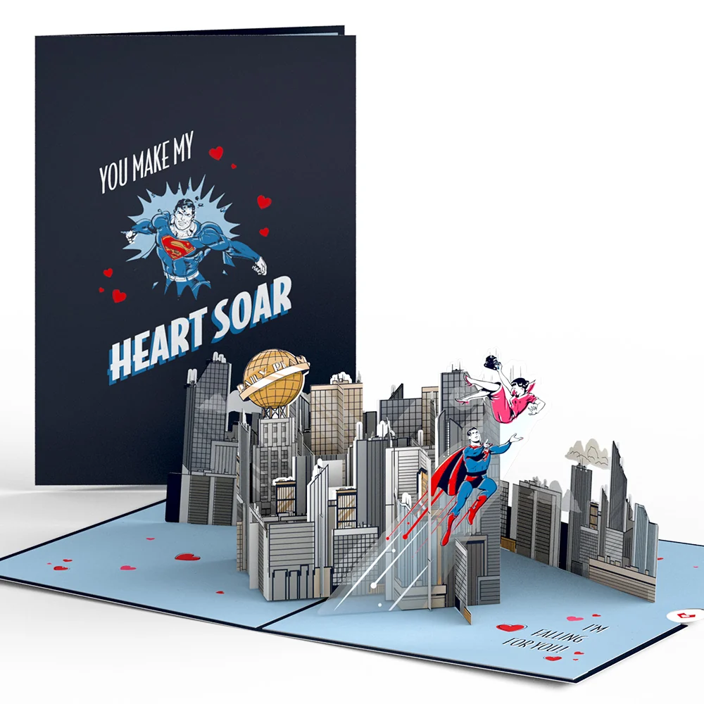 Lovepop Superman You Make My Heart Soar Pop-Up Card