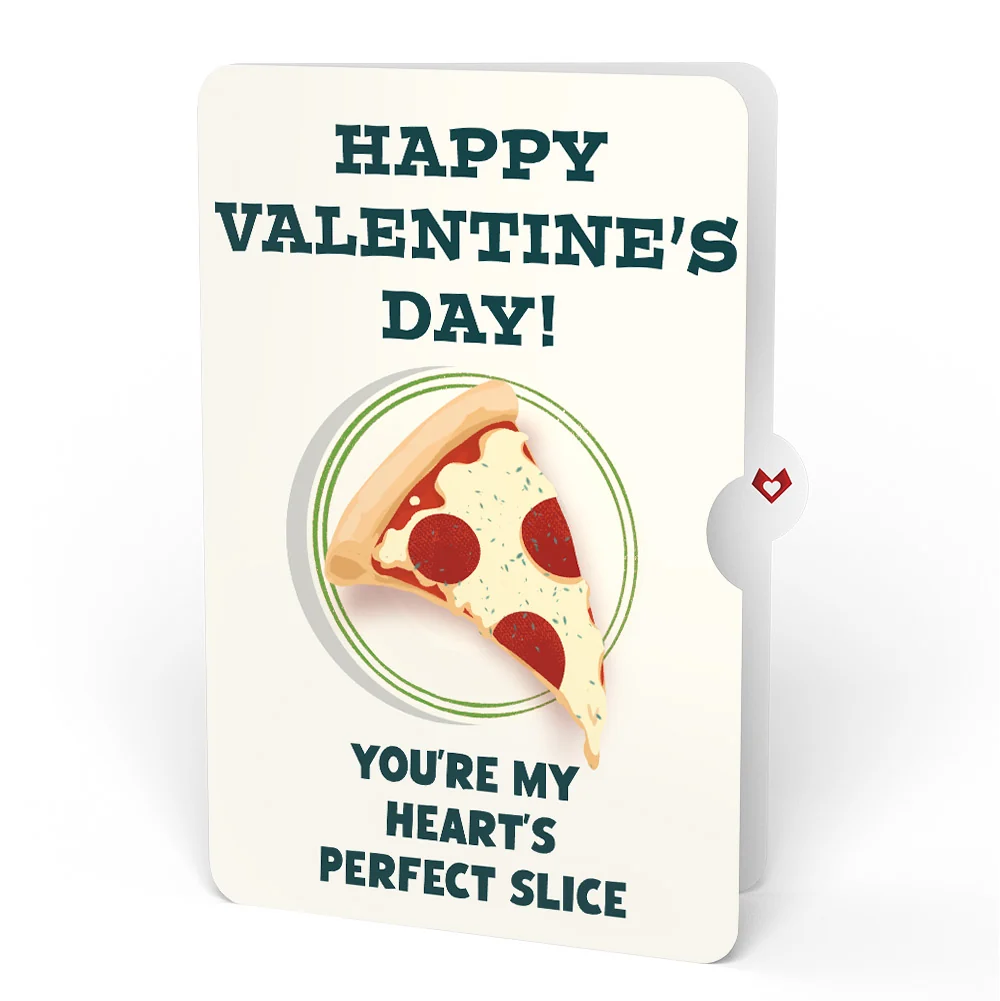 Lovepop Pizza Love Valentine Pop-Up Card and Perfect Slice Sentiment Set Plate - Image 4