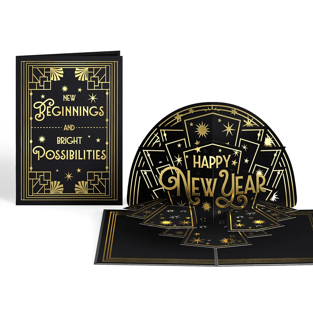 Lovepop Art Deco New Year Pop-Up Card