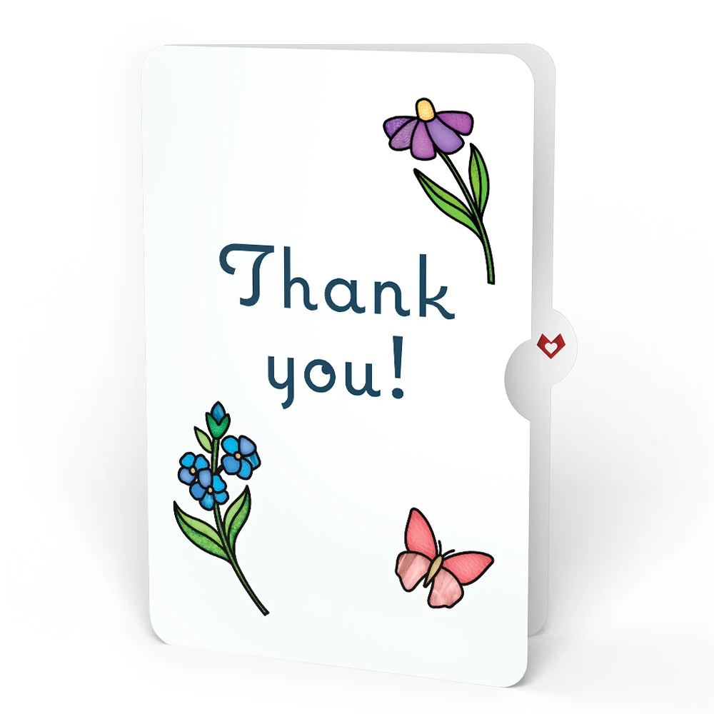Lovepop Garden Glow Thank You Suncatcher Bouquet and Sentiment Set Glass - Image 4