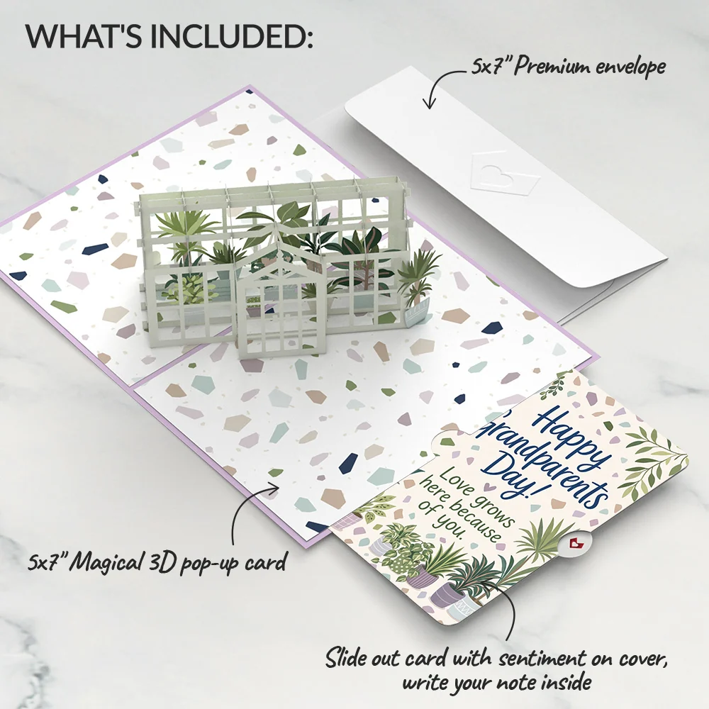 Lovepop Greenhouse Garden Pop-Up Card and Grandparents Day Sentiment Set - Image 2