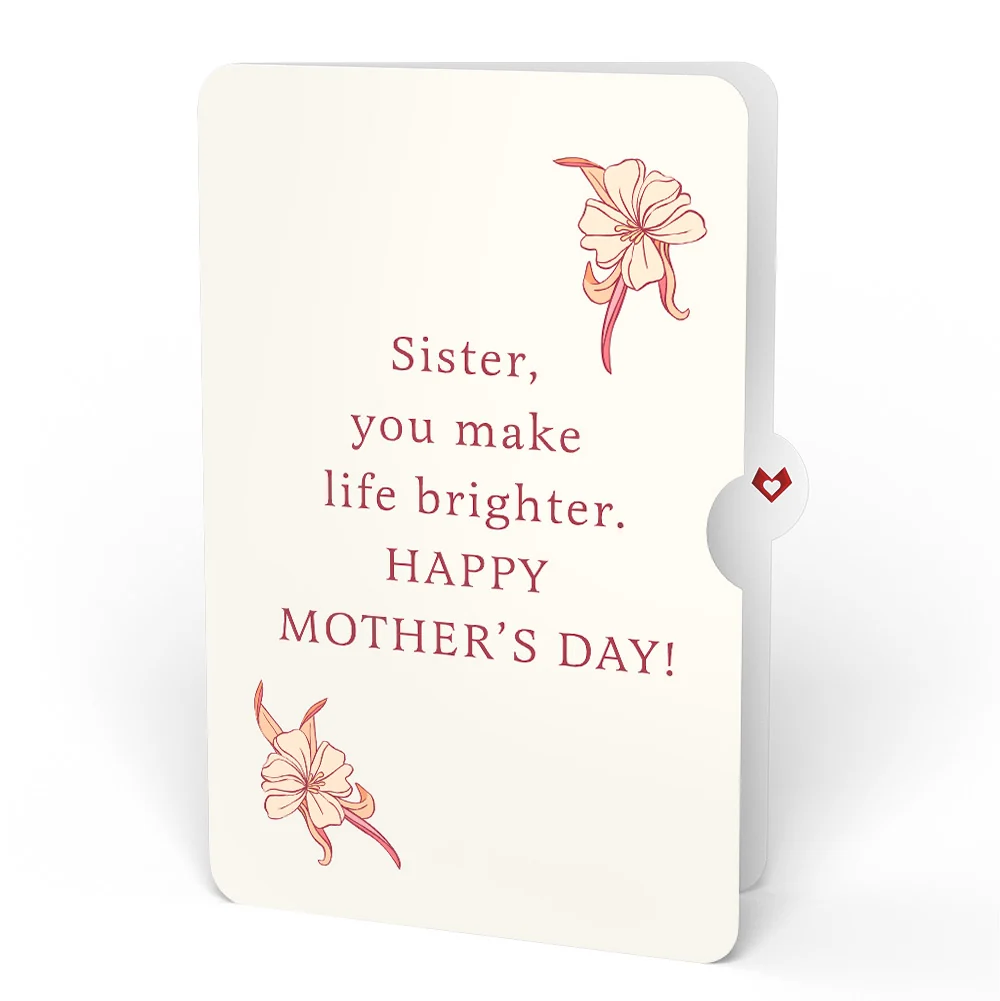 Lovepop Watercolor Orchid Mother's Day Pop-Up Card and Sentiment Set for Sister - Image 4