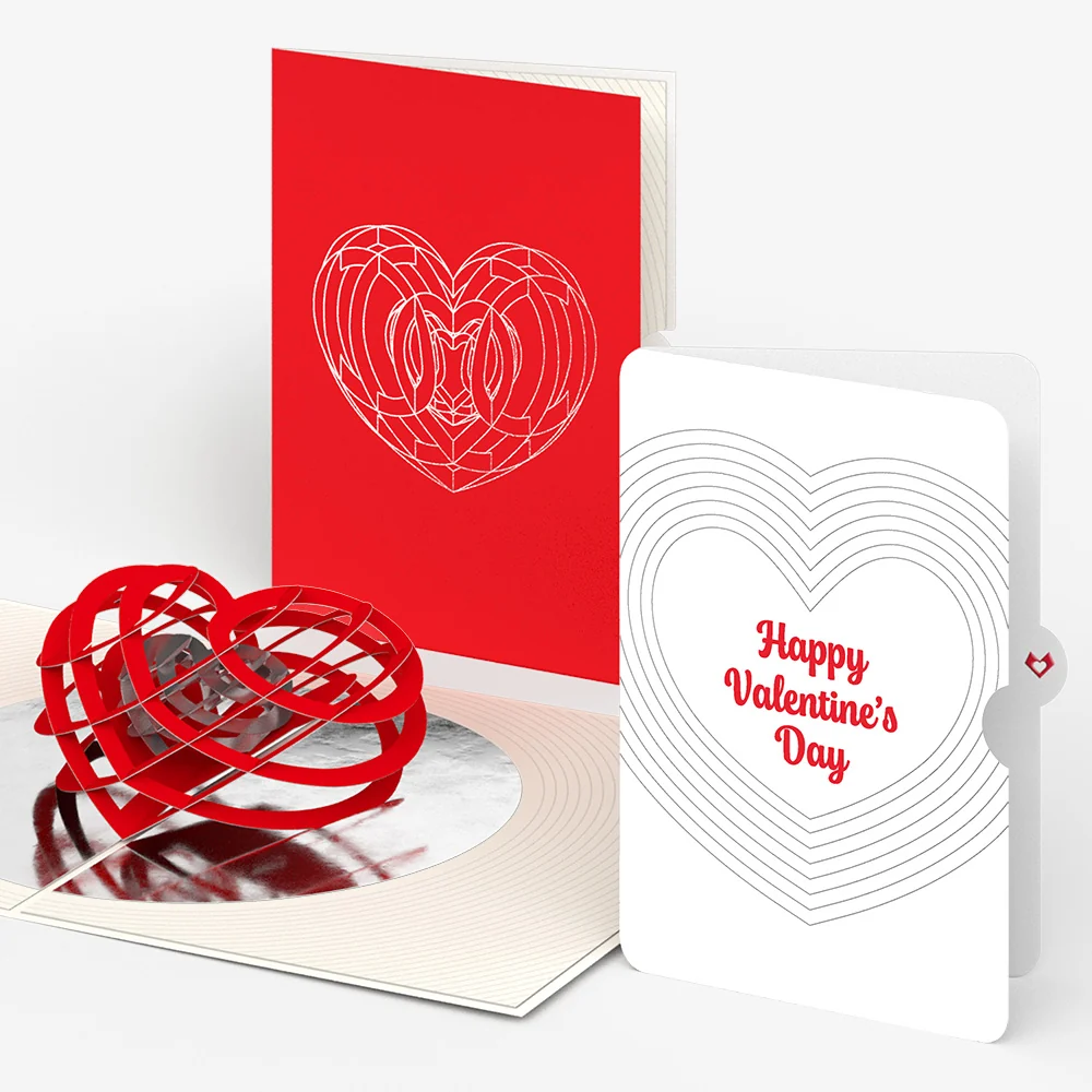 Lovepop OK Go: Love Pop-Up Card and Layered Heart Valentine’s Day Sentiment Set