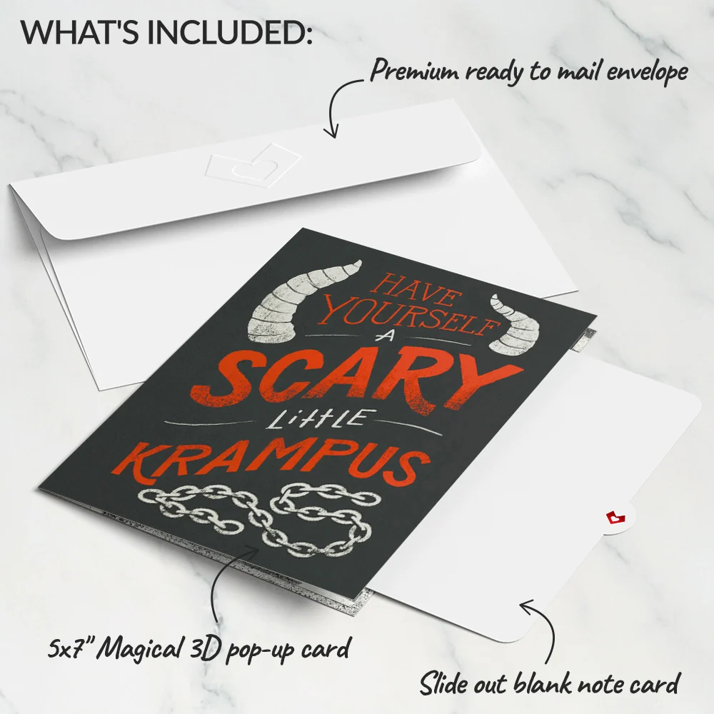 Lovepop Scary Little Krampus Christmas Pop-Up Card - Image 5
