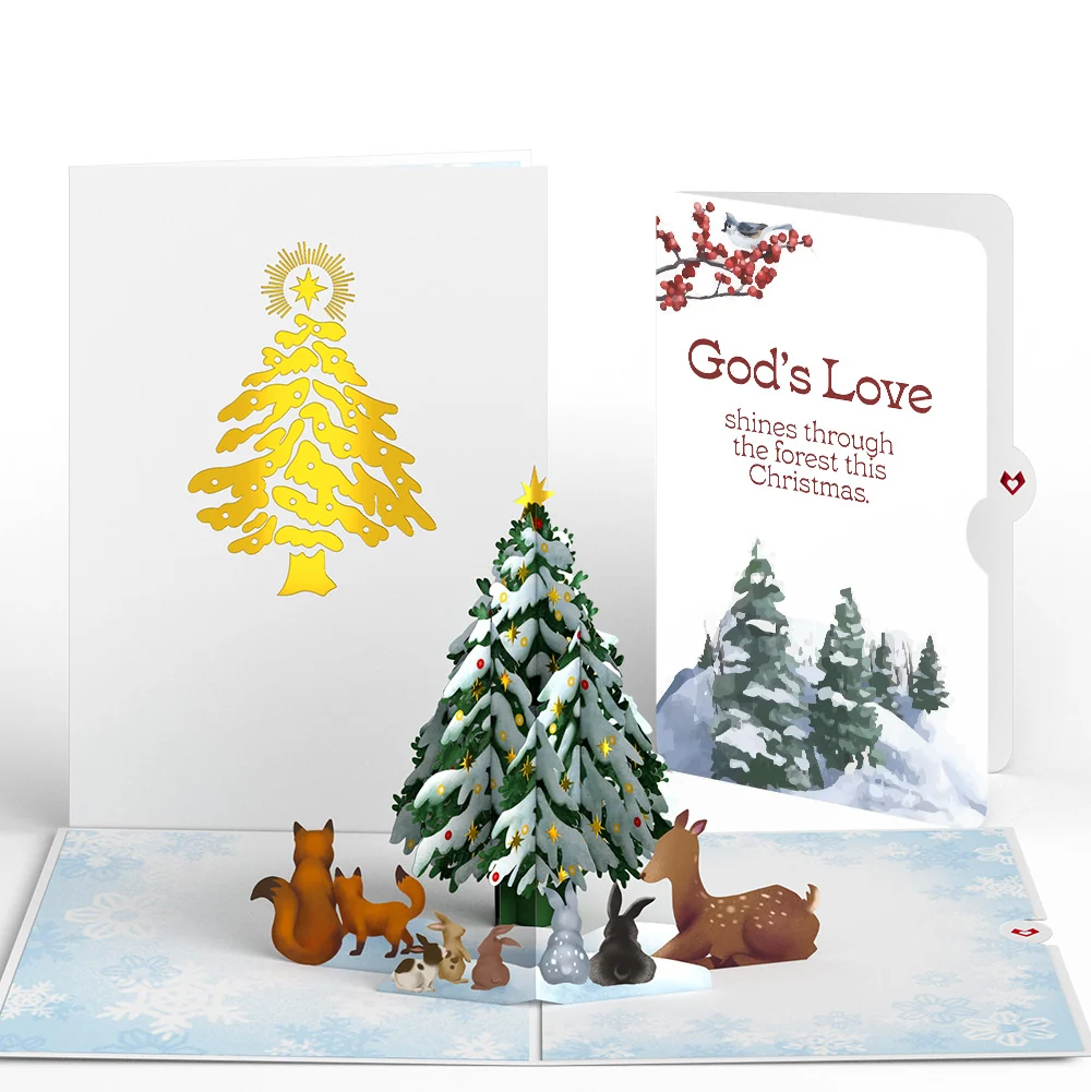 Lovepop Woodland White Christmas Pop-Up Card and God's Love Sentiment Set