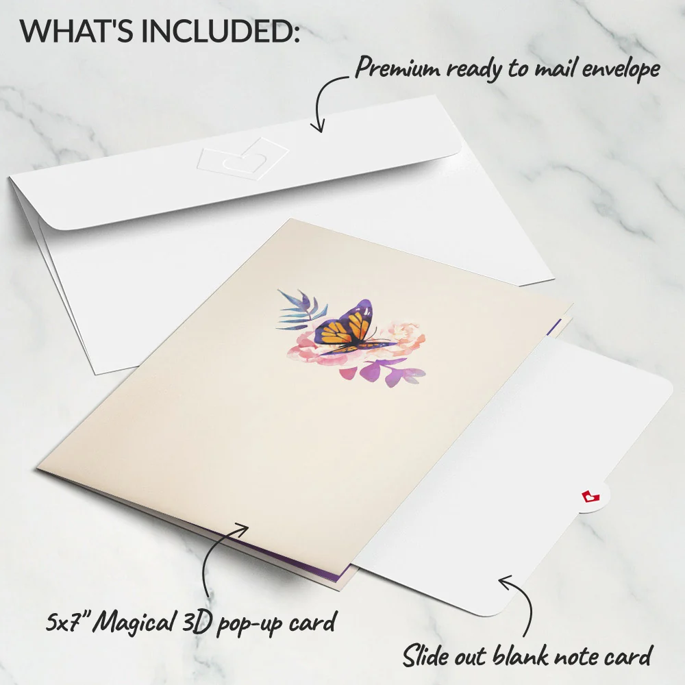 Lovepop Monarch Butterfly Pop-Up Card - Image 5