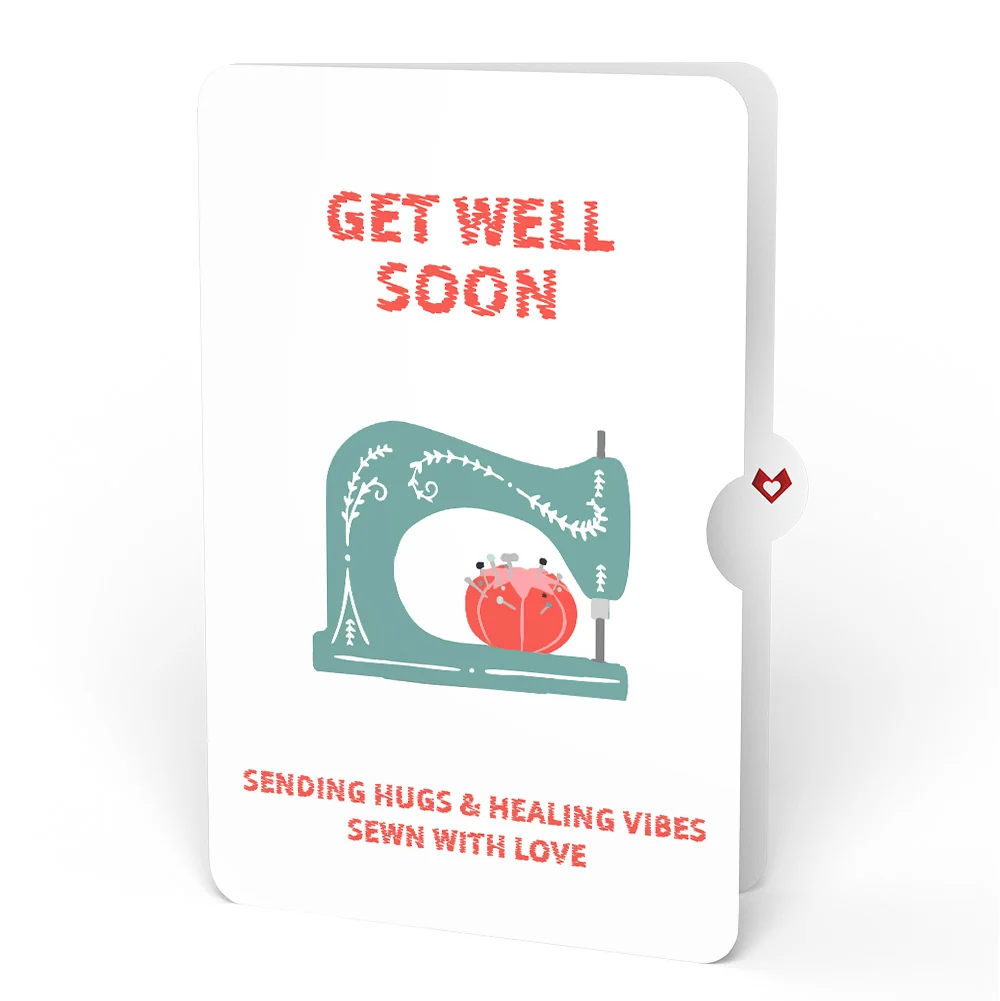 Lovepop Love You Sew Much Get Well Soon Pop-Up Card and Sentiment Set - Image 4