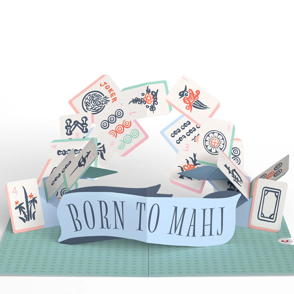 Lovepop Crack Bam Dot Mahjong Mother's Day Pop-Up Card and Sentiment Set - Image 3
