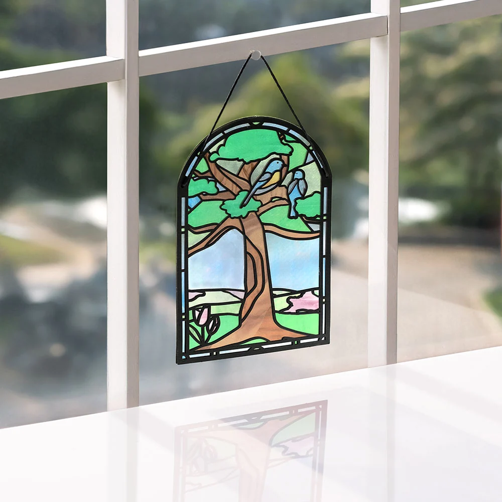 Lovepop Joyful Robins Suncatcher Card