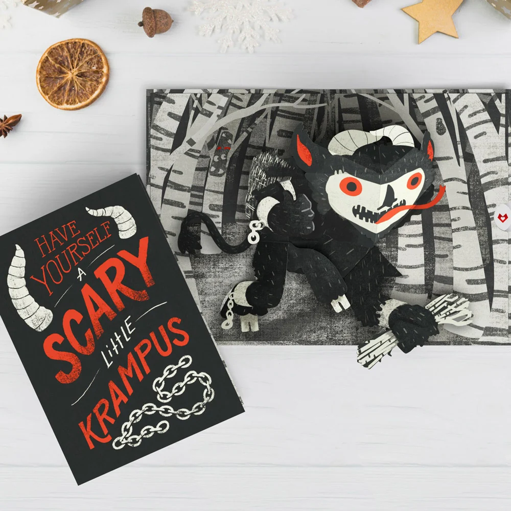 Lovepop Scary Little Krampus Christmas Pop-Up Card