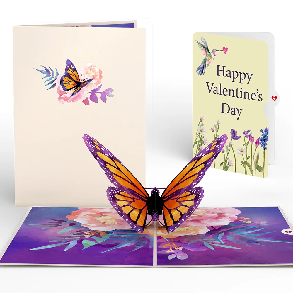 Lovepop Monarch Butterfly Valentine Pop-Up Card and Sentiment Set