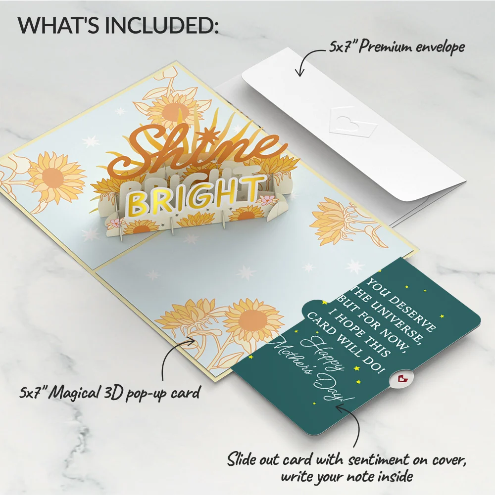 Lovepop Shine Bright Mother's Day Pop-Up Card and Sentiment Set - Image 2