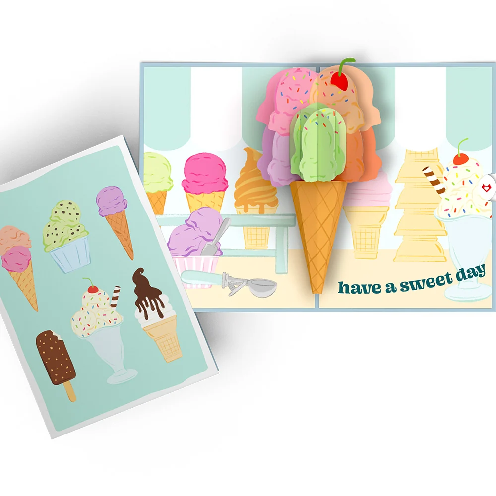 Lovepop Sweet Day Ice Cream Pop-Up Card