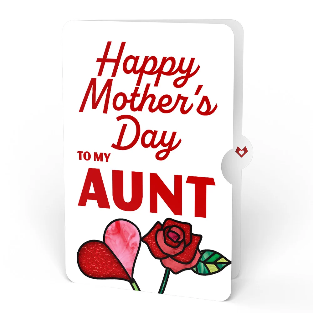 Lovepop Everlasting Rose Mother’s Day HeartFelt Charm Card and Sentiment Set for Aunt - Image 4