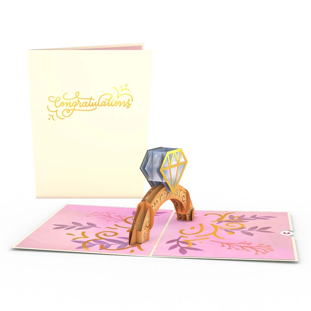 Lovepop Congratulations Engagement Ring Pop-Up Card