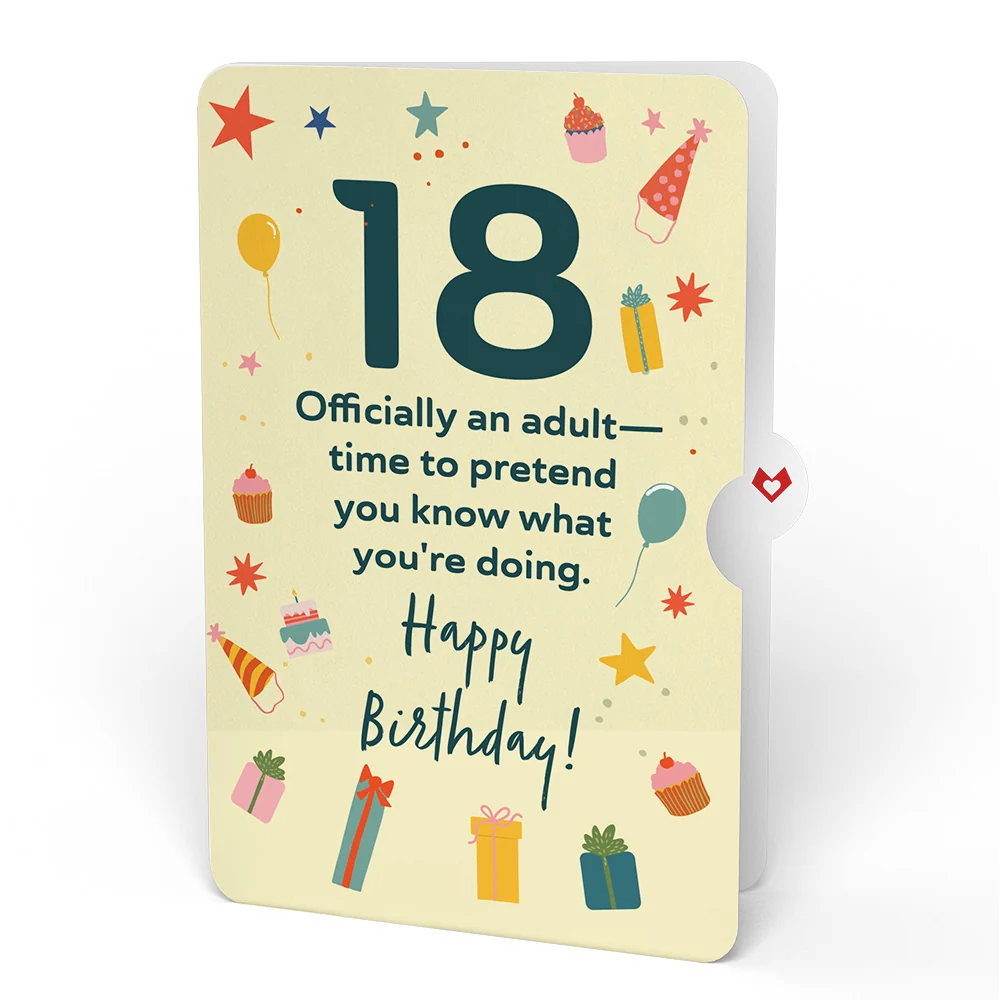Lovepop Sprinkles 18th Birthday Cake Pop-Up Card and Sentiment Set Candle - Image 4
