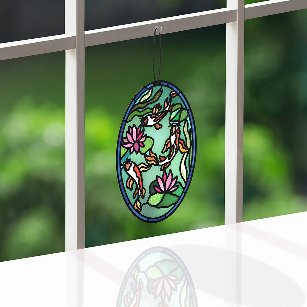 Lovepop Quiet Moment Koi Pond Suncatcher Card