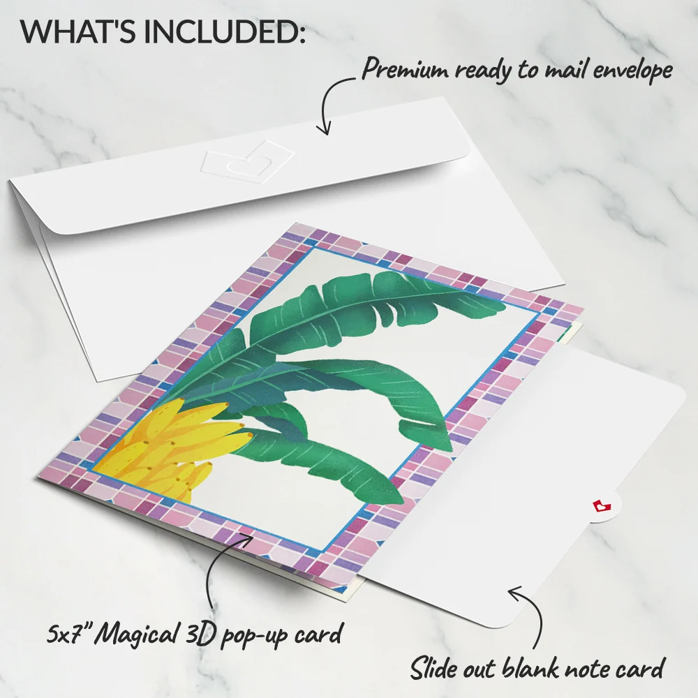 Lovepop Tropical Bananas Pop-Up Card - Image 5