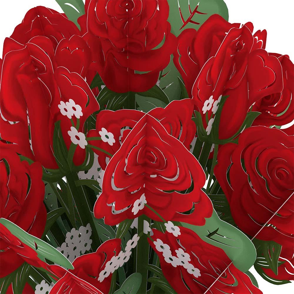 Lovepop Red Rose Valentine’s Day Hummingbird Bundle Vase - Image 4