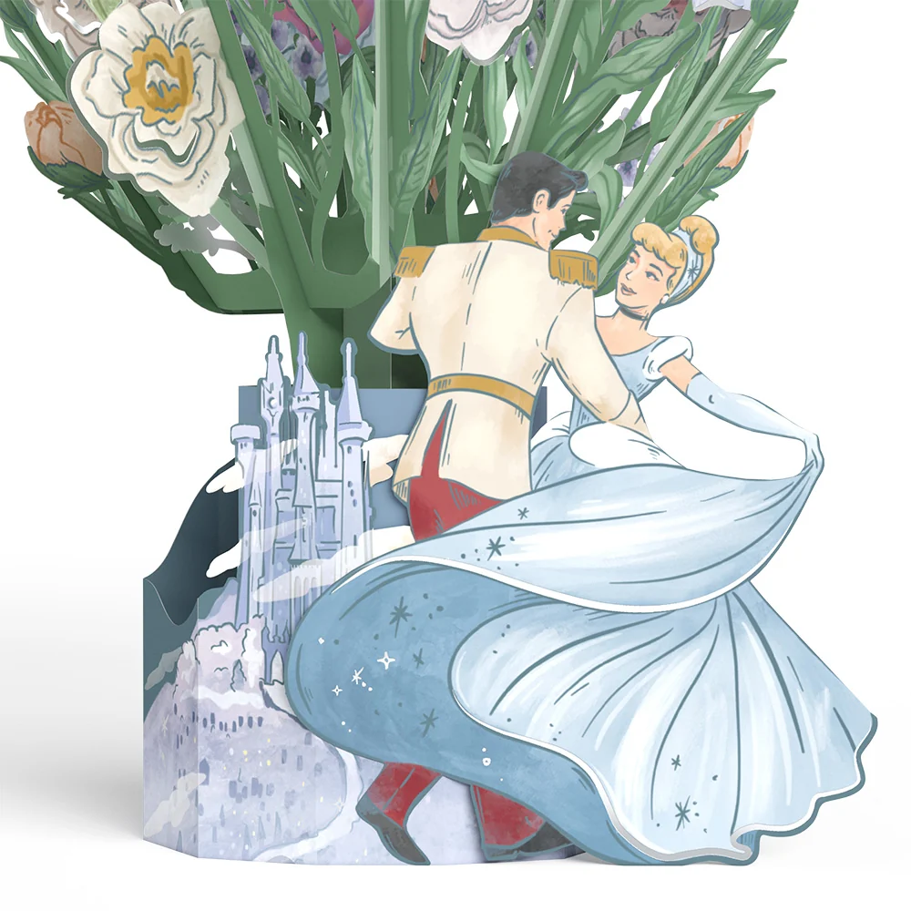 Lovepop Disney's Cinderella & Prince Charming Flower Buds Bouquet - Image 2