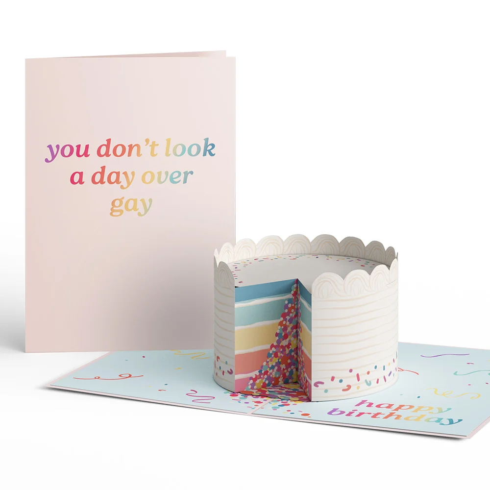 Lovepop You Don't Look a Day Over Gay Birthday Pop-Up Card