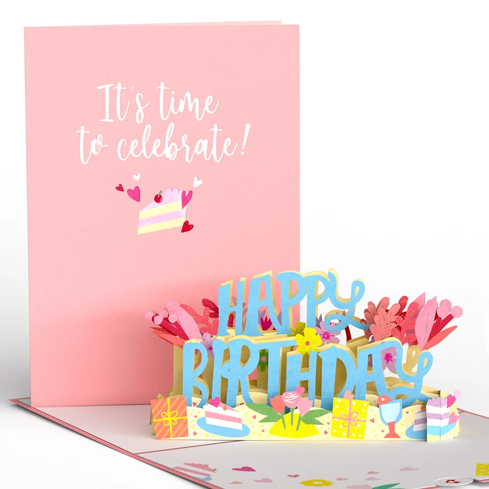 Lovepop It's Time to Celebrate Birthday Pop-Up Card