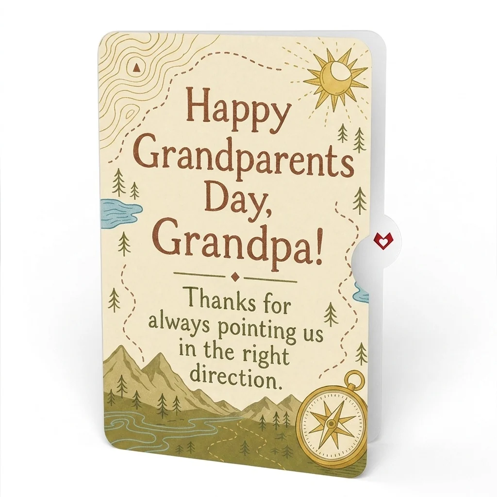 Lovepop Guiding Compass Pop-Up Card and Grandparents Day Sentiment Set Lid - Image 4