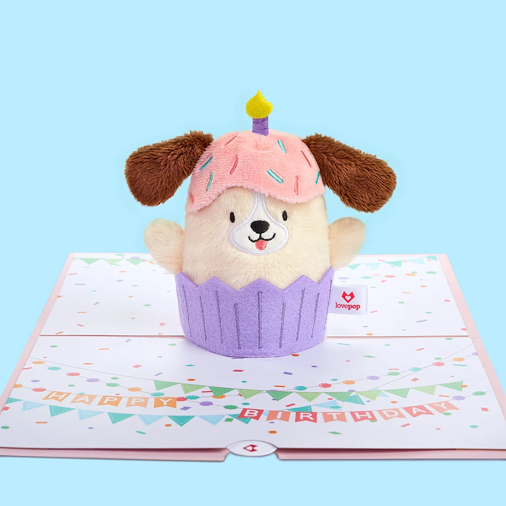 Lovepop 'Let's Pawty' Birthday Dog Plushpop Card - Image 4