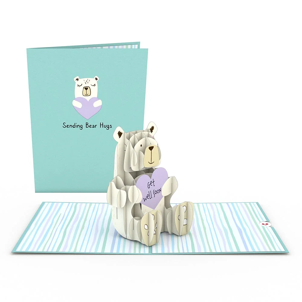 Lovepop Get Well Bear Pop-Up Card