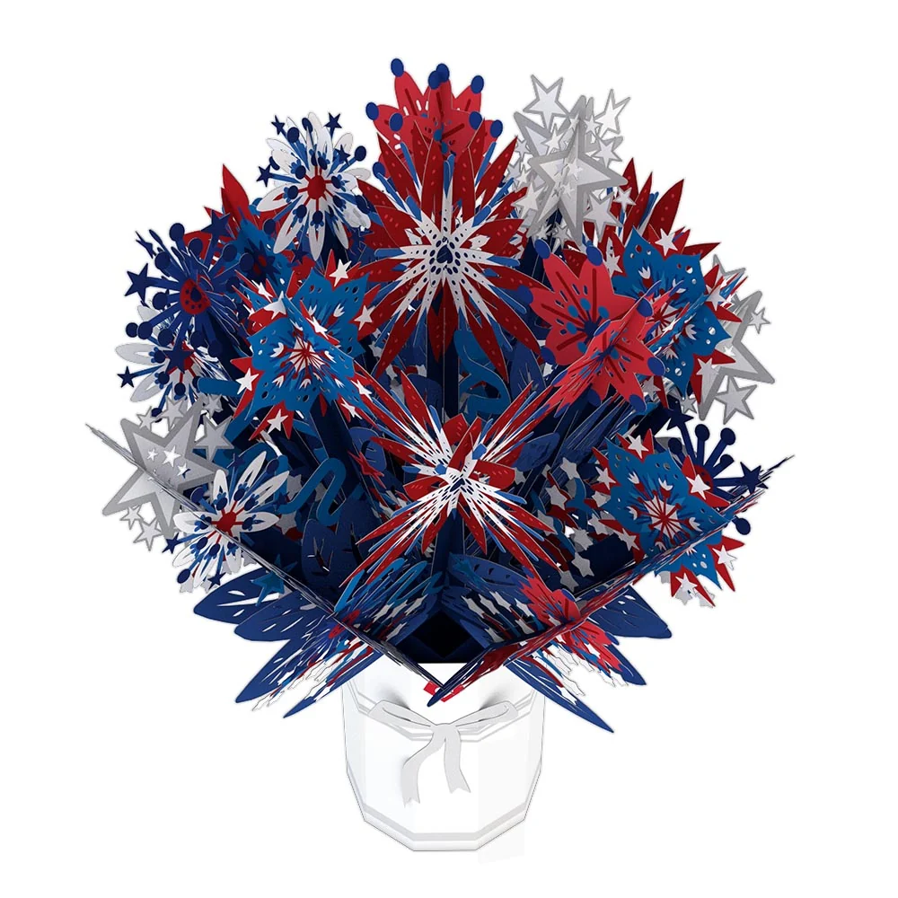 Lovepop Patriotic Flower Bouquet Pot - Image 3
