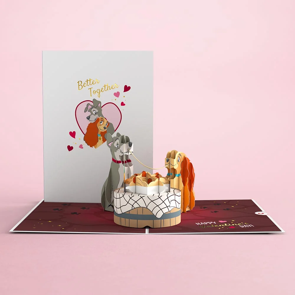 Lovepop Disney's Lady & The Tramp Better Together Pop-Up Card