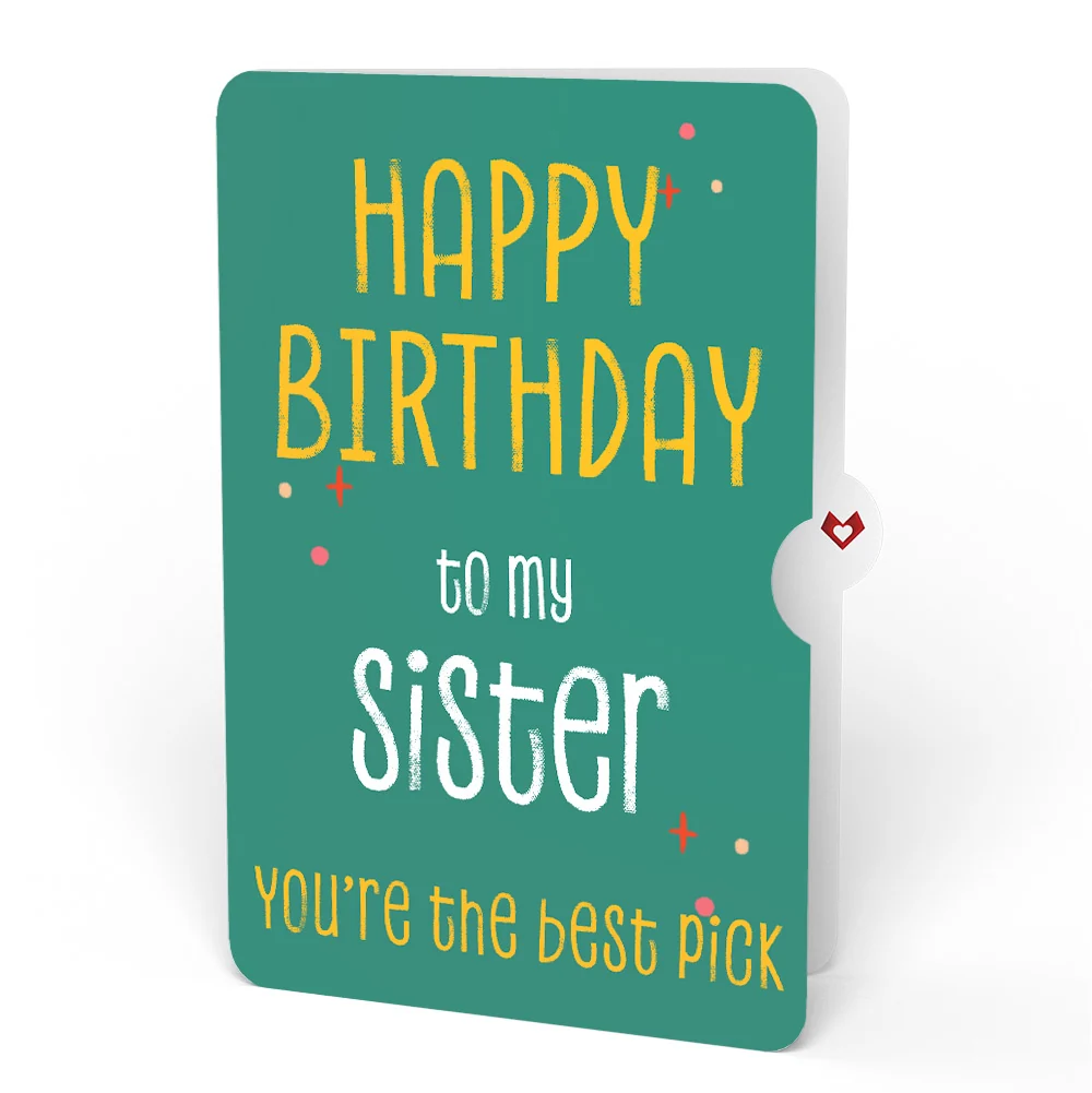 Lovepop Pick You Every Time Birthday Pop-Up Card and Sentiment Set for Sister Glass - Image 4