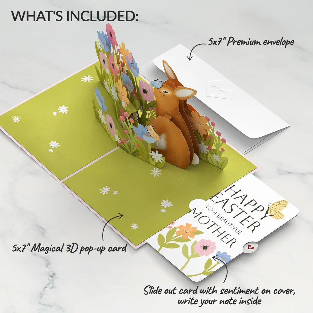 Lovepop Happy Easter Bunny Amid the Blossoms Pop-Up Card and Sentiment Set for Mom - Image 2