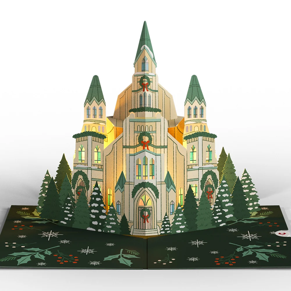 Lovepop Let Heaven & Nature Sing Christmas Music and Lights Pop-Up Card - Image 4