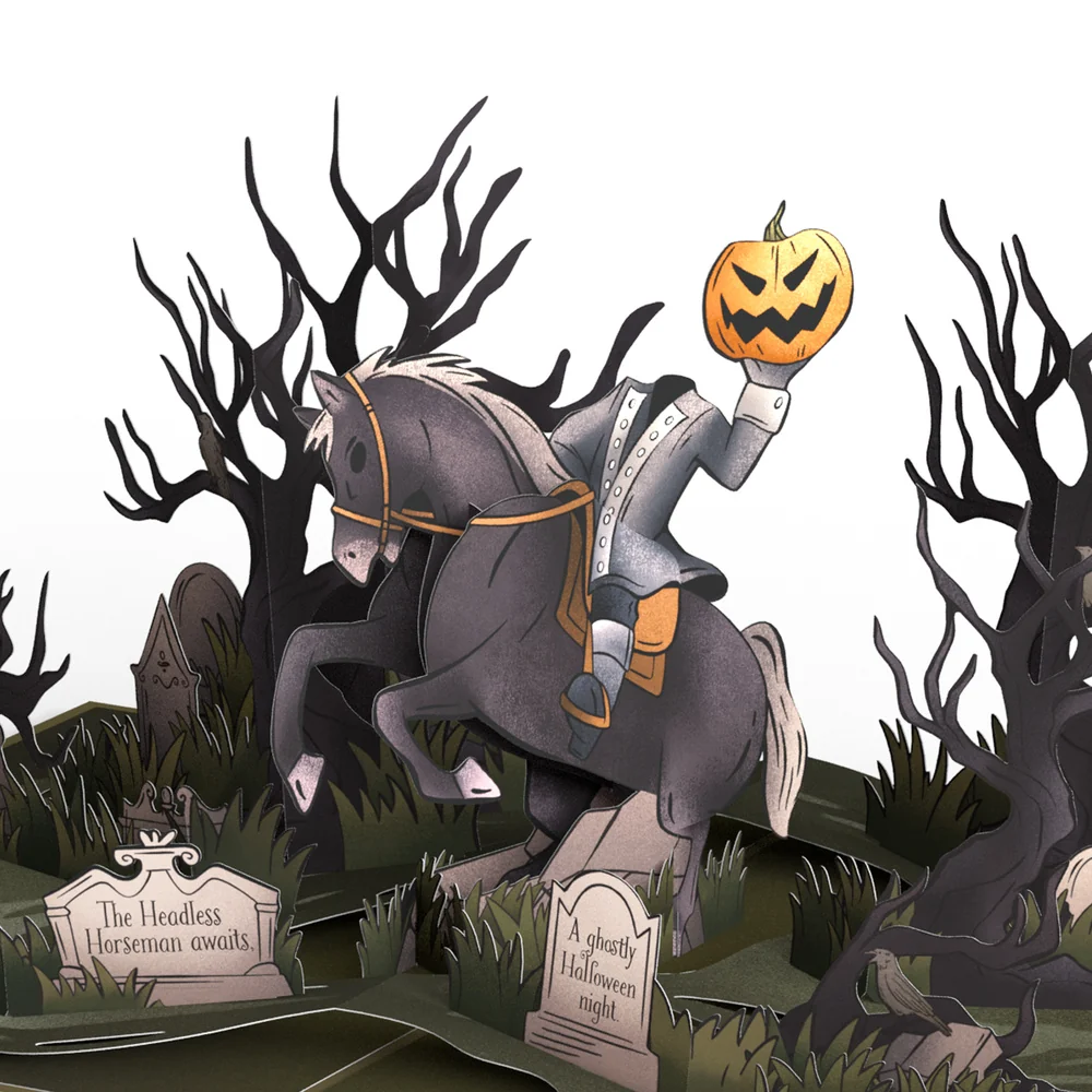 Lovepop Headless Horseman Halloween Pop-Up Card and Lose My Head Sentiment Set - Image 3