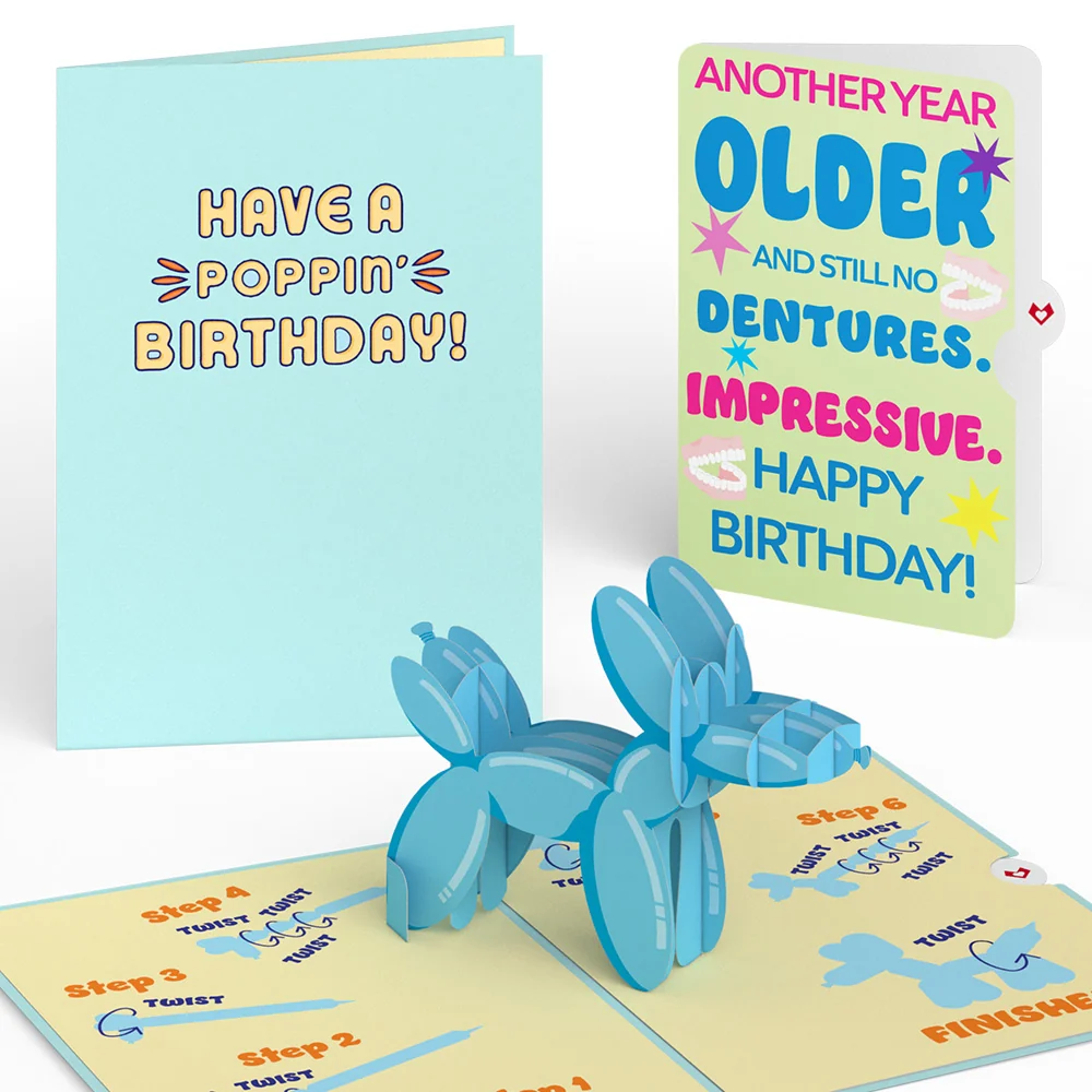 Lovepop Birthday Balloon Animal Pop-Up Card and Sentiment Set