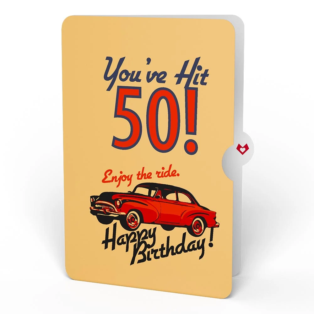 Lovepop Classic Car 50th Birthday Pop-Up Card and Sentiment Set - Image 4
