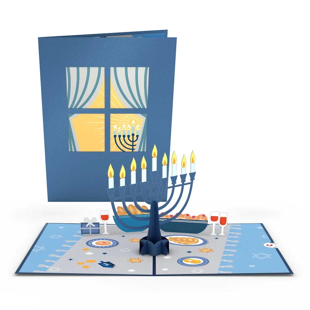 Lovepop Menorah Lights Pop-Up Card Candle